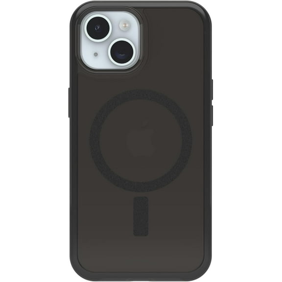 OtterBox iPhone 14 & iPhone 13 (Only) - Symmetry Clear Series Case - Translucent Black/Clear - Ultra-Sleek - Snaps to MagSafe - Raised Edges Protect Camera & Screen - Non-Retail Packaging