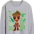 thumbnail image 3 of Marvel Guardians of the Galaxy - Baby Groot Leaf - Men's Long Sleeve Graphic T-Shirt, 3 of 5