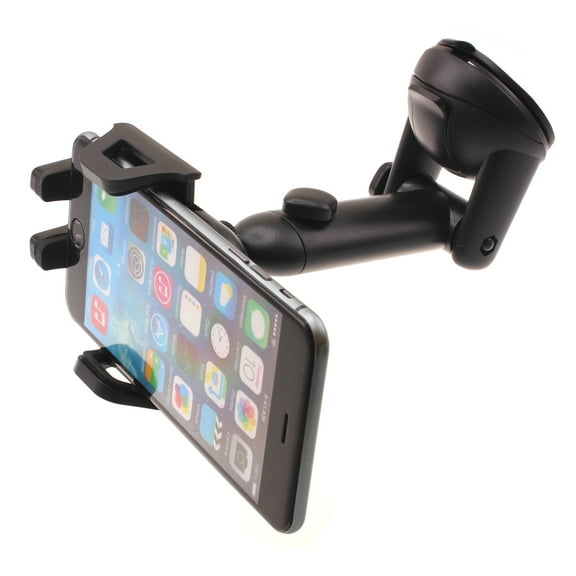 Dash Car Mount for OnePlus Nord N200 5G Phone - Windshield Holder Telescopic Cradle Swivel Dock B1W