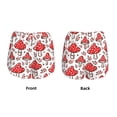 thumbnail image 3 of Daiia Amanita Red Mushroom Pattern Women's 2 in 1 Running Shorts - Lightweight Athletic Workout Gym Yoga Shorts Liner with Phone Pockets-Medium, 3 of 7