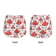 thumbnail image 3 of Balery Amanita Red Mushroom Pantalones cortos deportivos para mujer con forro y dos bolsillos, elásticos, para entrenamiento, gimnasio, yoga-Large, 3 of 7