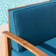 thumbnail image 5 of Easter Outdoor 4 Seater Teak Finished Acacia Wood Conversation Sets with Cushions and Fire Pit, 5 of 9