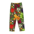 thumbnail image 4 of Sigee Begetable Print Women's Soft Pajama Pants - Breathable and Comfortable Lounge Sleep Bottoms with Elastic Waistband and Pockets-Large, 4 of 9