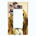 thumbnail image 5 of Metal Light Switch Plate Cover Cute Bloodhound Top Hat Outfit Beige DOG016, 5 of 13
