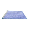 thumbnail image 2 of Ahgly Company Machine Washable Indoor Round Persian Blue Traditional Area Rugs, 5' Round, 2 of 4
