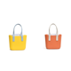 thumbnail image 1 of Bolso Mano Playa Verano para Mujer Femenino Con Monedero Forro () Amarillo, 1 of 4