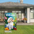thumbnail image 3 of AMHNF Welcome Shih Tzu Dog in Flowers Linen Garden Flag for Spring Summer Home Outdoor Garden Yard Door Decor 12x18 inch, 3 of 5