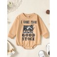 thumbnail image 2 of Bagilaanoe Newborn Baby Girl Oversized Romper Sweatshirt Long Sleeve Bodysuits Print Pullover 3M 6M 12M 18M Infant Casual Tee Tops, 2 of 9