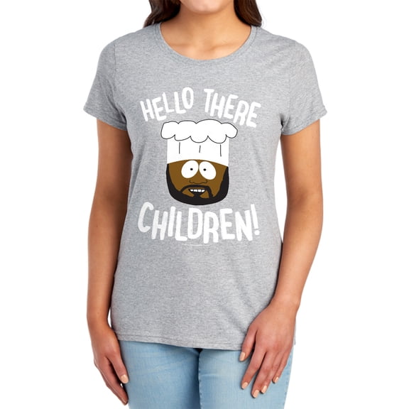 South Park Hello There Children Women's T Shirt,Athletic Heather, Small