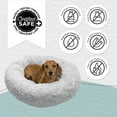 thumbnail image 6 of Best Friends by Sheri Original Calming Donut Dog and Cat Bed, Lux Faux Fur, Gray, Small (23x23") - Helps Provide Anxiety Relief for Pets, 6 of 8
