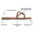 thumbnail image 5 of Journee Collection Womens Lauda Tru Comfort Foam Vegan Leather Slip On Sandals, 5 of 6