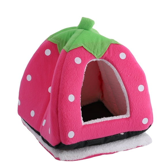 Methold Perrera cálida para mascotas, casa con estampado de dibujos animados de terciopelo, jaula cálida para dormir de animales, perrera Suministros para perros Methold PT000319-00