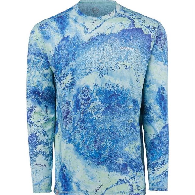 Playera Deportiva Reversible Manga Larga Para Hombre Magellan Outdoors - Azul