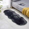 thumbnail image 2 of Alfombra rectangular Naiovety fibra acrílica 60x90 cm Gris oscuro, 2 of 6