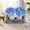 Blue Hydrangea, variant on Rustic Farmhouse Table Centerpiece Set – 2 White 16oz Mason Jars with Pink Hydrangeas in Wooden Tray, Dining Room & Coffee Table Décor