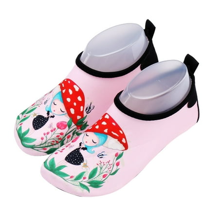 

TINYSOME Toddler Kids Beach Swim Pool Water Shoes Cartoon Mushroom Girl Floral Quick-Dry