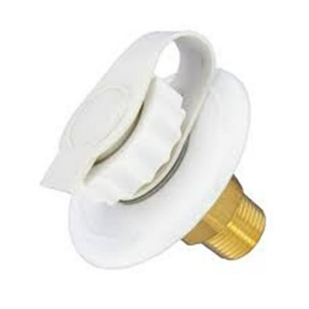 Lead-free Metal Recessed Flange Water Inlet, White | Walmart Canada