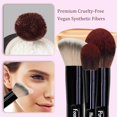 thumbnail image 4 of Travel Makeup Brush Set, 14 count Mini Makeup Brushes for Foundation, , Eyeshadow, Highlight, Contour, Blush & Concealer, Small Makeup Brush Set Purse Size with Case (Black), 4 of 6