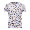 thumbnail image 1 of Camiseta de manga corta con estampado cómodo de algodón de verano para hombre Pompotops oipoqjl31827, 1 of 7
