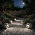 thumbnail image 2 of Solar Rock Lights Outdoor Garden Waterproof - Super Bright LED Solar Spotlights, Solar Powered Landscape Path Decorative Garden Stone Lights for Pathway, Walkway, Yard, Patio (2 Pack), 2 of 15