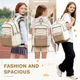 thumbnail image 6 of DAKIMOE School Backpacks for Teens Cute Girlish Middle High School Bookbag Large Capacity Lightweight Waterproof Daypack for College Students, 6 of 6