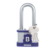 Brinks Promax Security Laminated Steel Padlock,  44mm Body with 2 inch Boron Shackle