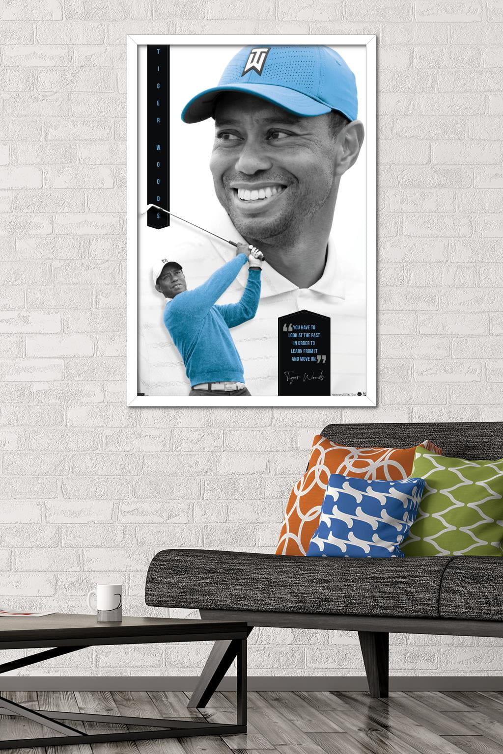 Tiger Woods - Learn From It Wall Poster, 22.375" x 34" Framed
