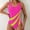 A_ Yellow, variant on Womens Athletic One Piece Swimsuit Tummy Control Bathing Suits Fashion Color Block Criss Cross Back Slim Fit Swimwear Pink L