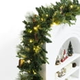 Longrv 9 FT Prelit Christmas Garland Indoor Decorations with 50 LED