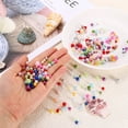 thumbnail image 4 of 300 Pack Mixed Pearl Beads, 3-8mm Round Loose Crafts Beads with Hole, Plastic Bulk Decoration Spacer for Jewelry Making Necklaces Earrings, Vase Fillers, Table Scatters, Dark Green, 4 of 6