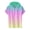Pink, variant on cllios Men's Hooded Shirts Trendy Gradient Print Pullover Casual Round Neck Short Sleeve Hoodie T Shirts Slim Fit Fitness Sports Tops