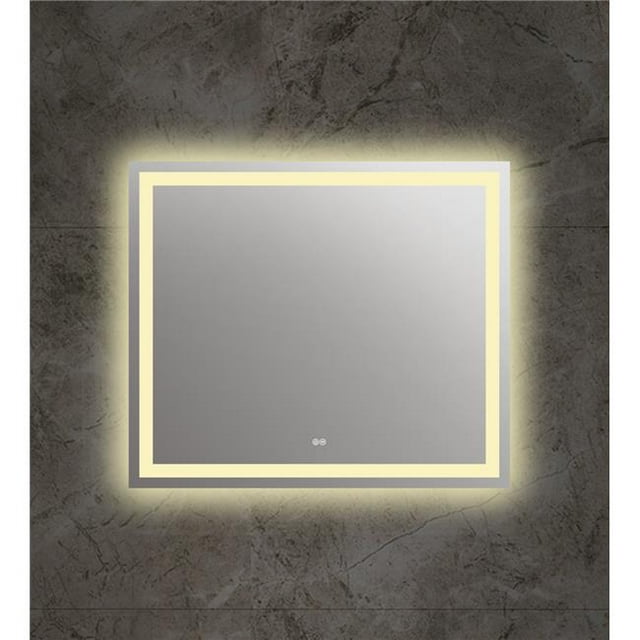 Chloe Lighting CH9M001BW28-LRT Speculo Miroir DEL Rétroéclairé 4000K, Blanc Chaud - 28 Po