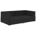 thumbnail image 3 of vidaXL Chaises d'Angle Sectionnelles 2 Pcs avec Coussins Poly Rotin Noir, 3 of 5