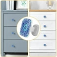 thumbnail image 4 of 4 Pieces Set Drawer Pulls Handle Square Wardrobe Cabinet Knobs with Stainless Steel Screws Furniture Kitchen Decor, 4 of 5