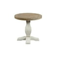 thumbnail image 1 of Martin Svensson Home Napa Solid Wood Round End Table White Stain and Natural, 1 of 6