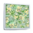 thumbnail image 3 of Designart 'Yellow Flowers and Tropical Foliage XIV' Modern Framed Canvas Wall Art Print, 3 of 5