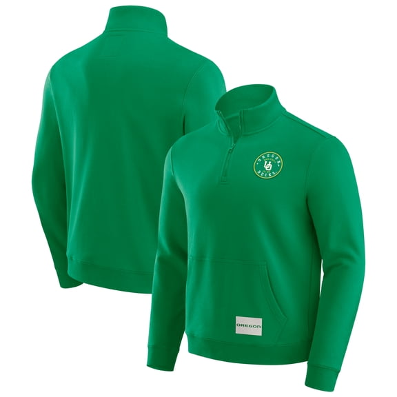 Men's Darius Rucker Collection by Fanatics Green Oregon Ducks Quarter-Zip Pullover