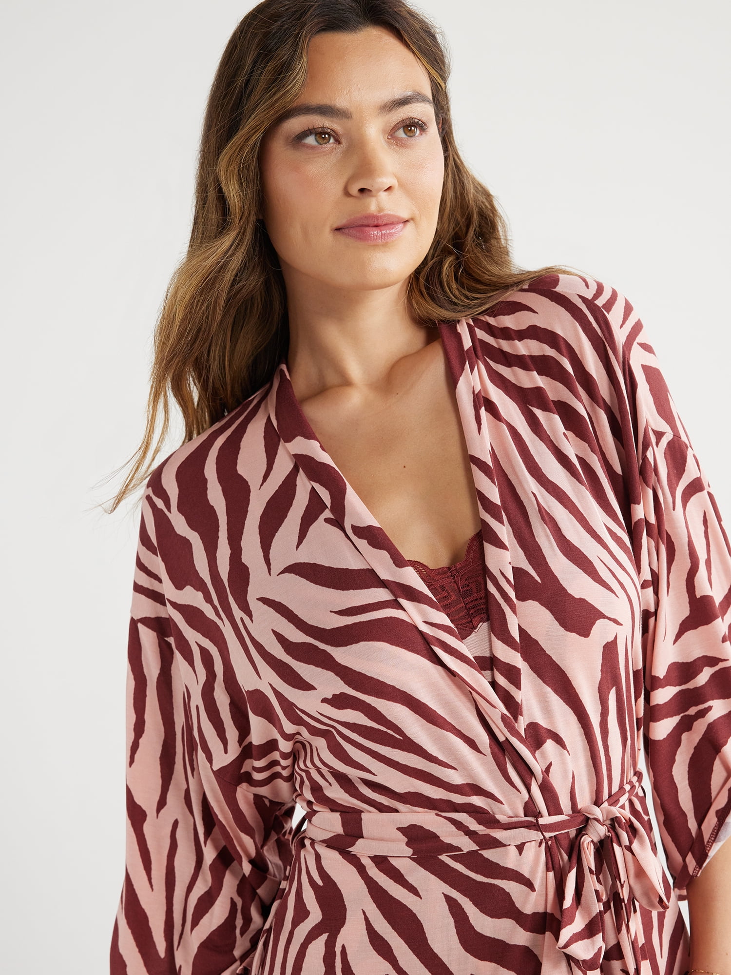 Sofia Intimates Women's and Plus Modal Robe, Sizes S/M-2X/3X