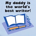 thumbnail image 2 of CafePress - My Daddy Is The Words Best Writer Body Suit - Baby Light Bodysuit, Size Newborn - 24 Months, 2 of 4