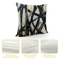 thumbnail image 4 of Shiartex Black Gold Throw Pillow Covers Abstract Ink Line Modern Decorative Couch Cushion Covers Minimalist Square Pillow Covers Home Decor for Sofa Bed Living Room 22x22in, 4 of 5