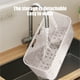 thumbnail image 4 of Estante organizador de baño montado en la pared | Caja colgante de plástico transparente | Almacenamiento para cepillo de dientes, artículos de tocador, cosméticos | 24x11x10,6cm | Blanco, Gris,, 4 of 6