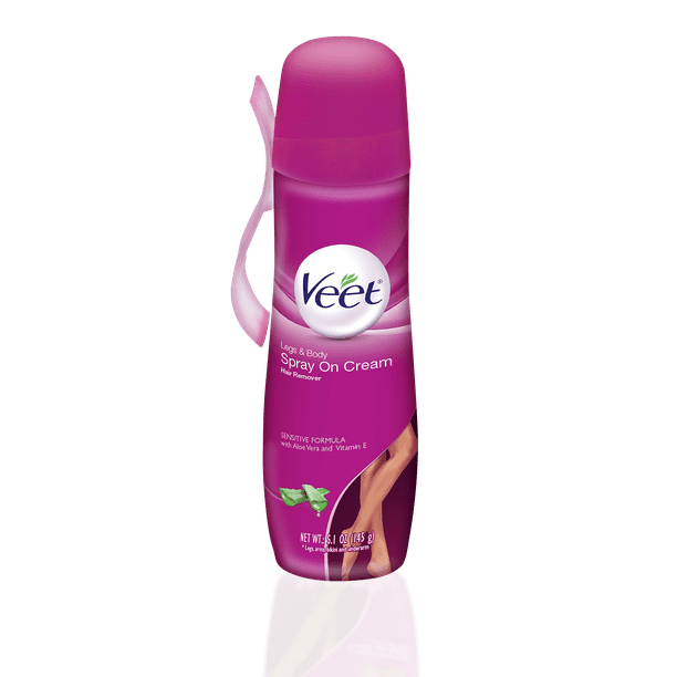 Veet Spray On Hair Remover Cream, Sensitive Formula, 5.1 Ounce