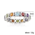 thumbnail image 4 of Anillo de Color de circonita geométrica con microincrustaciones de circonita Ultra Flash a la moda para mujer Wmkox8yii fajkfhkj2765, 4 of 5