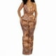 thumbnail image 1 of Conjuntos de Dos Piezas con Estampado de Guepardo para Mujer, Tops Halter, Pantalones Ajustados Acampanados, Conjuntos de para Verano. Estampado de Leopardo M, 1 of 9