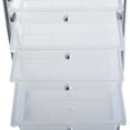 thumbnail image 4 of Topbuy 10 Drawer Scrapbook Paper Organizer Rolling Storage Cart for Office School Clear, 4 of 7