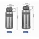 thumbnail image 2 of (Blue 2000ml)Water bottle large capacity plastic water with straw men and women outdoor portable, 2 of 4