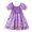 Purple, variant on Xinhuaya Toddler Baby Girls Casual Dress Puff Sleeve Little Girls Midi Dress Princess Dresses Holiday Party 1-7 T