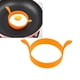 thumbnail image 3 of Molde de silicona para cocinar huevos, antiadherente, resistente al calor, para cocinar huevos fritos y panqueques (naranja)., 3 of 7