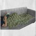 thumbnail image 6 of Bacon Soft Flannel Fleece Blanket, Sketch American Breakfast Menu with Strawberry Marmelade Croissant Banana and Coffee, Cozy Plush for Indoor and Outdoor Use, 60" x 80", Multicolor, by Ambesonne, 6 of 6