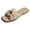 Beige, variant on Flat Slip on Slides Sandals for Women Ladies 2026 Trendy Casual Bow Crochet Open Tow Low Heels Mules Summer Dress Slippers Vacation Brown Size 7
